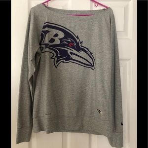 Baltimore Ravens Grey Dri-Fit Long Sleeve